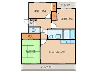 第２守田コ－ポの物件間取画像